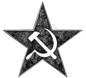 锤子和镰刀插画