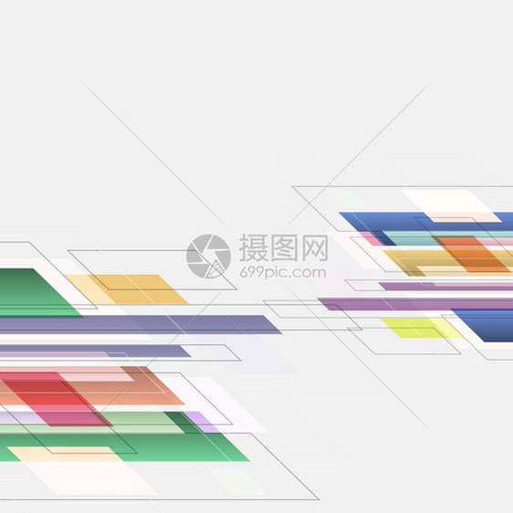 抽象彩色直线背景库存矢量图片