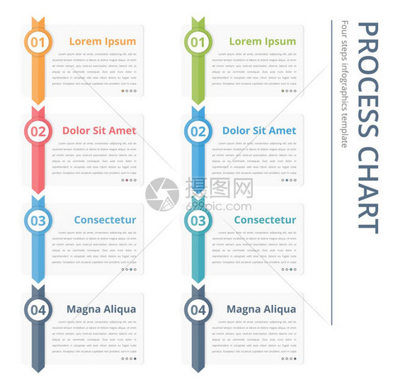 流程图垂直模板带有数字和文的设计要素商业信息图工作流程步骤选项矢量eps10插图图片