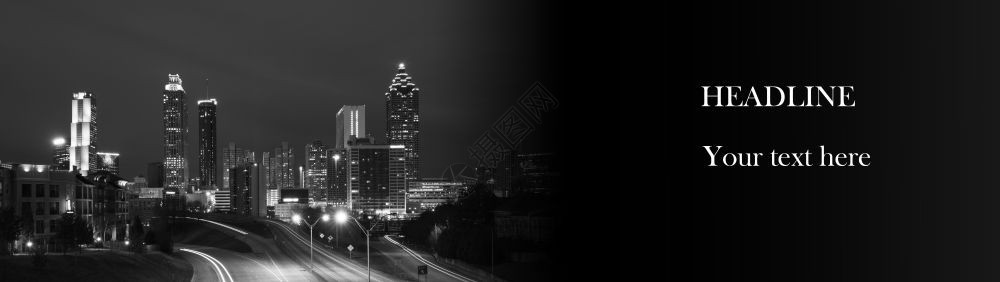美国佐治亚州特兰大市现代城全景横向网络幅图片