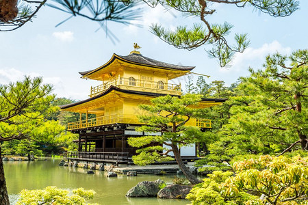 日本京都金宫寺殿建筑图片