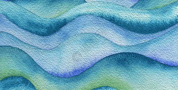 抽象波浪水彩画背景纸张纹理孤立图片