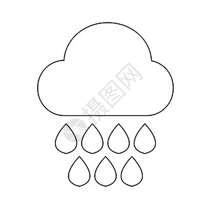 云雨图标背景图片