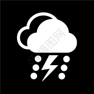 天气符号沙尘暴云雨图标背景