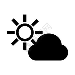 云太阳图标背景图片