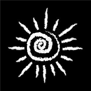 日光矢量太阳图标背景