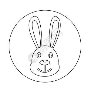 兔子图标背景图片