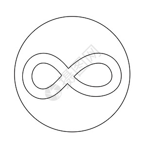 炫彩莫比乌斯环背景