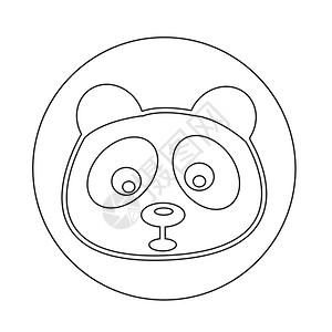 熊带眼镜素材熊猫图标背景