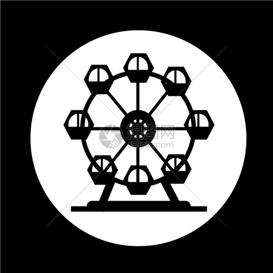 Ferris轮式图标图片