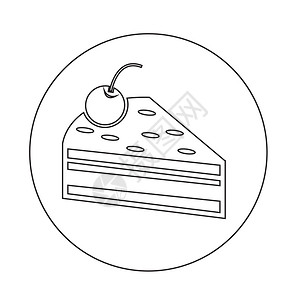 面包图标logo蛋糕块图标背景