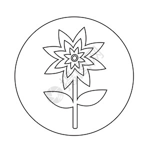 墓园春天景色花图标背景