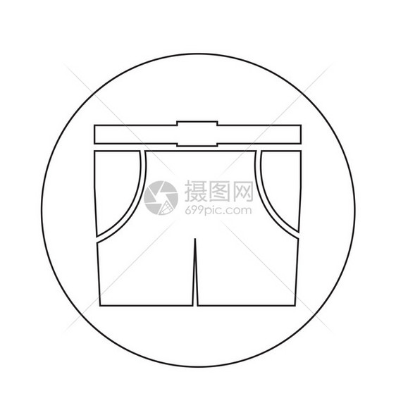 百慕大男子短裤图标图片