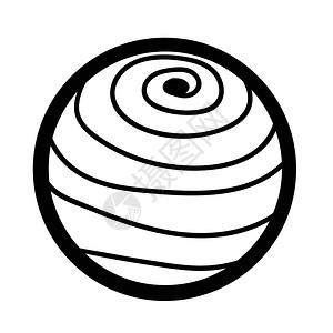 地球圆球体抽象图标背景