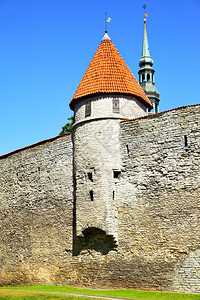 爱沙尼亚塔林旧城墙图片