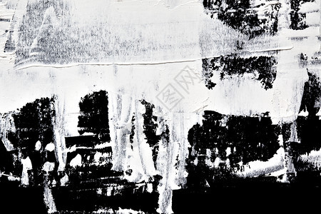 黑色背景的白油涂黑粉笔抽象成分图片