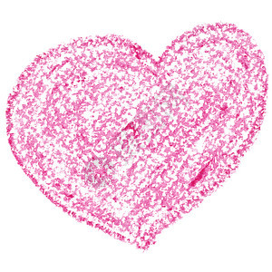 白背景上的粉红心脏被孤立Valentin日卡图片