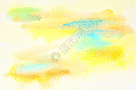 黄面色抽象水彩背景和纸纹图片