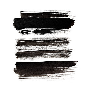 白色背景上隔离的一组表达式黑笔图片