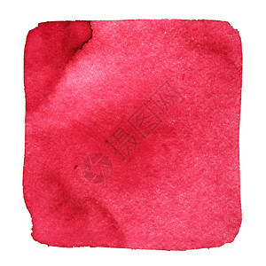 红色wry水彩方形有污点您设计的抽象元素图片