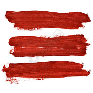 白色背景上的红笔刷被孤立鼠标插图图片