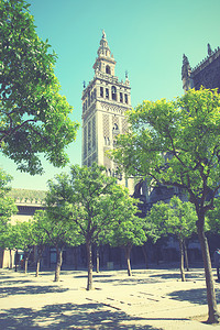 西班牙塞维利亚的吉拉尔达钟楼图片