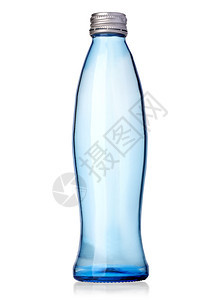 白色的玻璃水瓶带剪切路纯洁高清图片素材