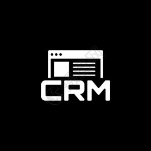 商店CRM系统图标平面设计商业和金融单独说明图片
