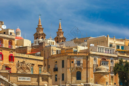 马耳他瓦莱塔首都全景图片