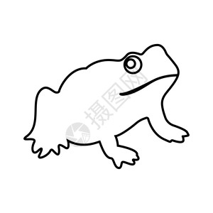 青蛙黑色图标图片
