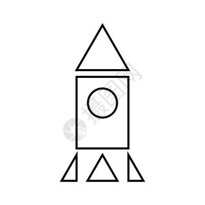 火箭黑色图标图片