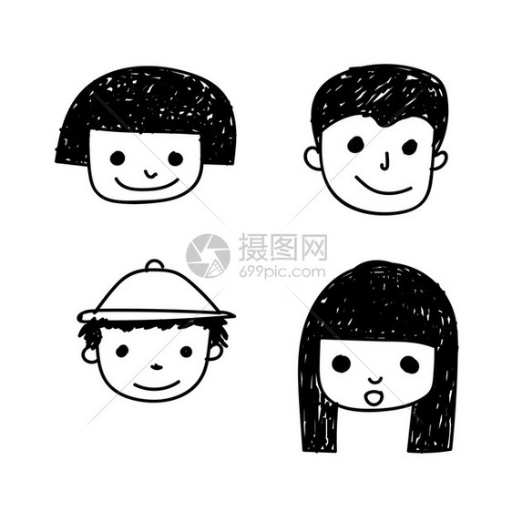 Doodle人类图标图片