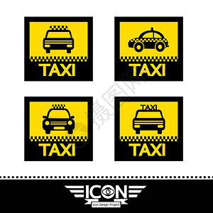 出租车图标背景图片