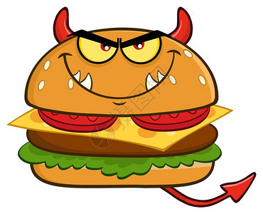 愤怒的魔鬼汉堡图片