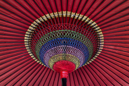 传统多彩的日本阳伞详情图片
