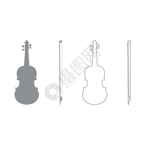 Violin灰色套件图标灰色套件图标图片