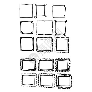 手绘图框架标图片