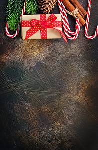Christmas背景表格上现用的框图片