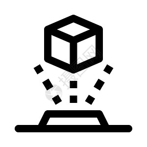 3d小吴3d全息图投影仪插画