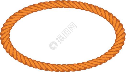 晃动绳索插画_晃动绳索卡通_晃动绳索插图_手绘_板绘_摄图网