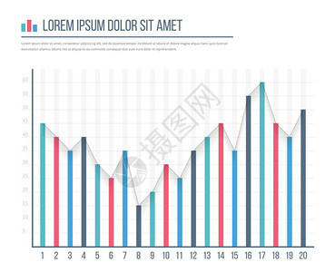 图示模板条形图商业信息图矢量eps10插图图片