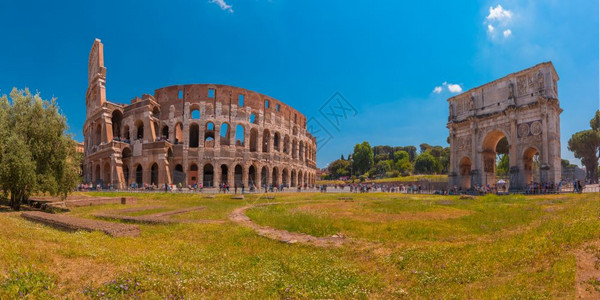 意大利罗马的Colosseum或Coliseum意大利罗马古城中心的FlavianAmphifieatre是有史以来最大的两极剧图片