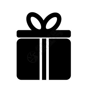 丝带矢量礼品盒符号图标背景