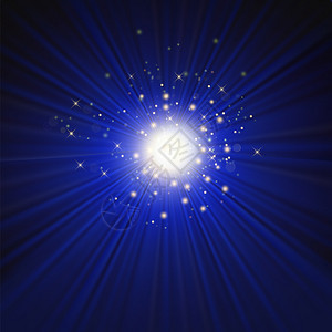 蓝色背景的光效果星闪烁亮纹理星光烁图片