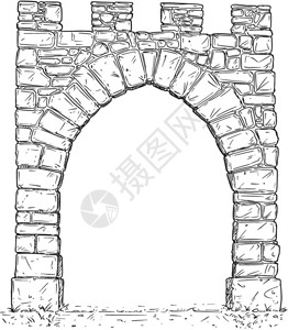 开石中世纪决定门的卡通矢量开石中世纪决定门的卡通矢量图图片