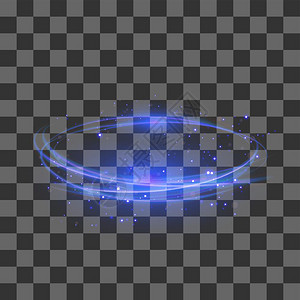 光线元素  |紫色星流星光肩星天牛元素  |蓝色六芒星放射光效元素插画