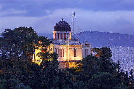 希腊雅典特西奥的StMarina教堂希腊雅典特西奥的StMarina教堂空中观察图片