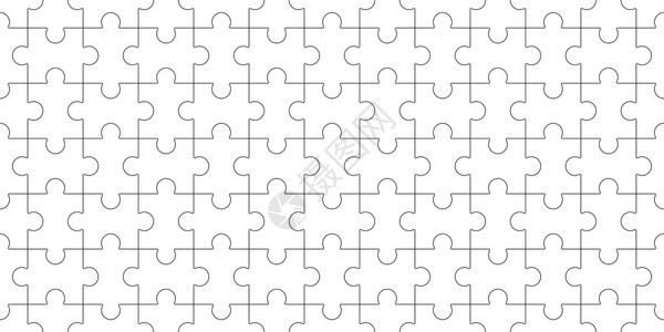 Jigsaw拼图空白模板无缝拼图式Mosaicba背景3d插图拼空白模板3d插图图片