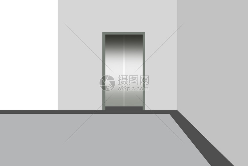 图形电梯厅单独插图图片