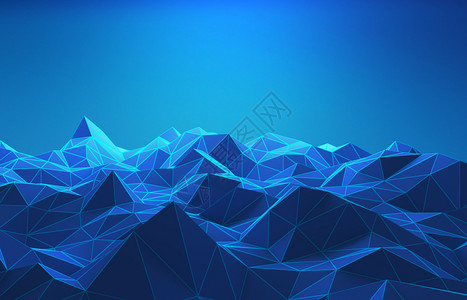 山区在技术概念中的网络框架SciFi数据futuriSciFi数据未来背景3d插图d山区在技术概念中的网络框架3d插图图片
